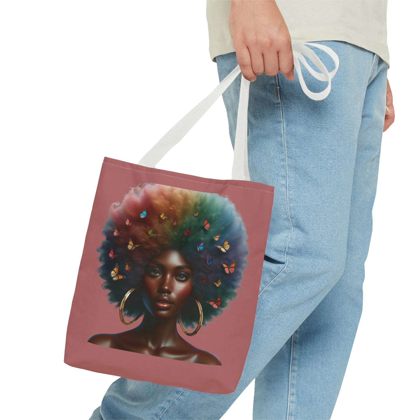 Afro Butterfly Essence Tote Bag (AOP)