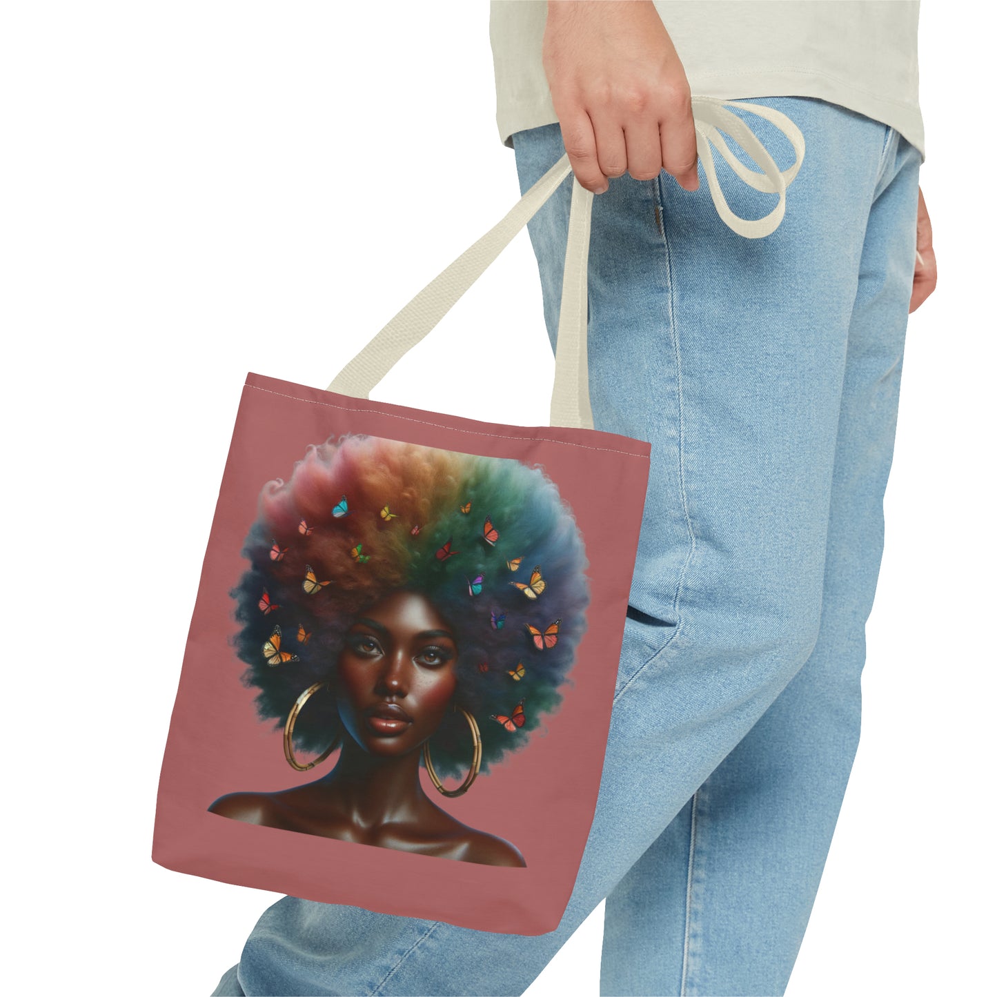 Afro Butterfly Essence Tote Bag (AOP)