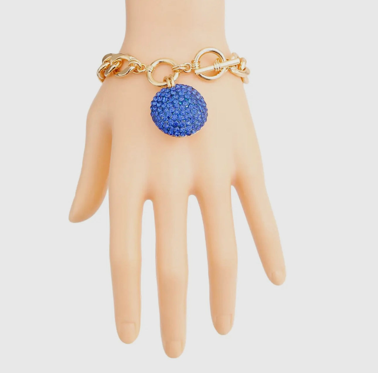 Angelique Blue Toggle Bracelet