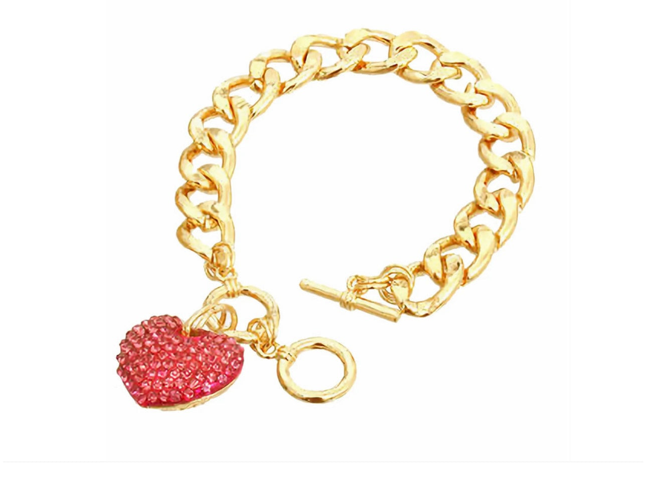 Becky Golden Heart Bracelet