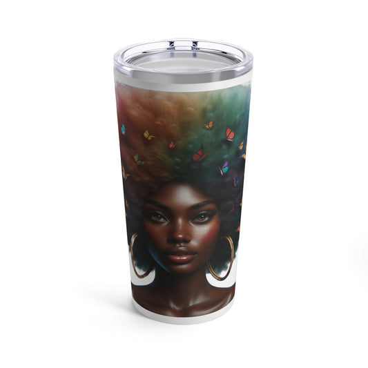 Afro Butterfly Essence Tumbler 20oz