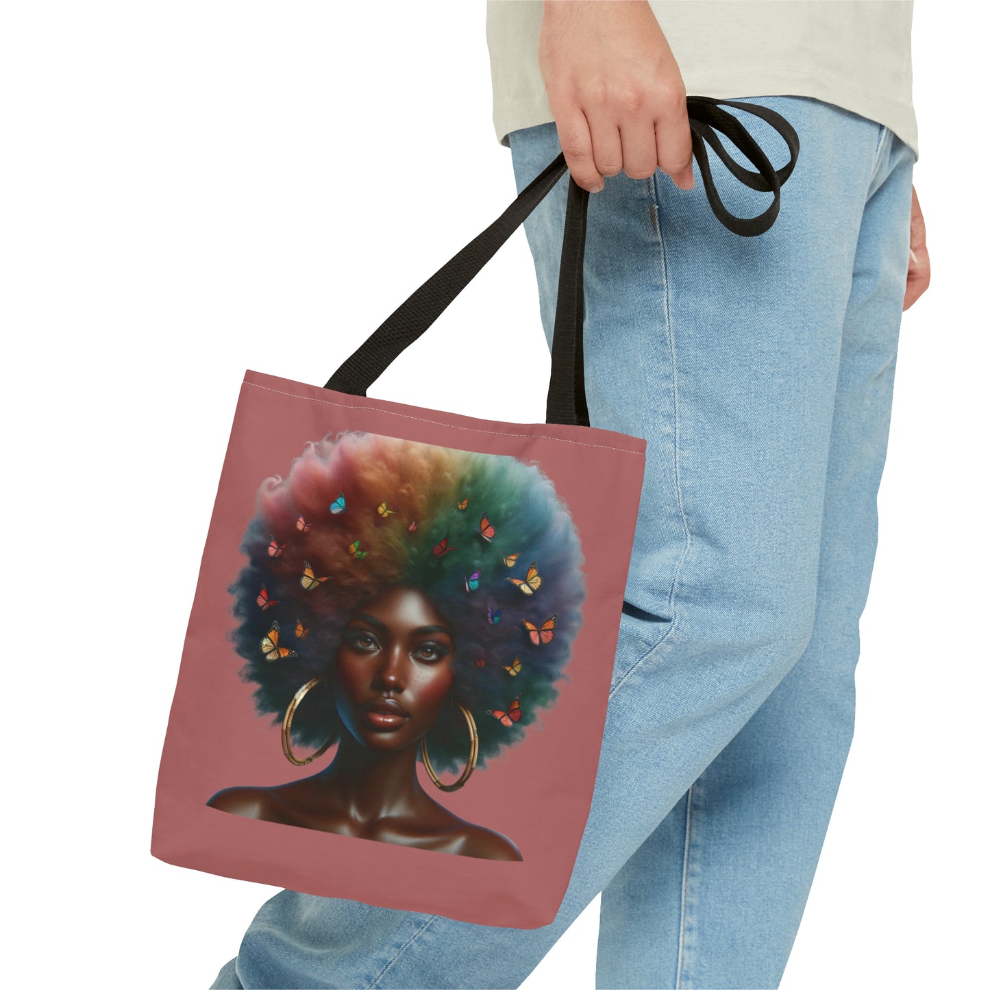 Afro Butterfly Essence Tote Bag (AOP)