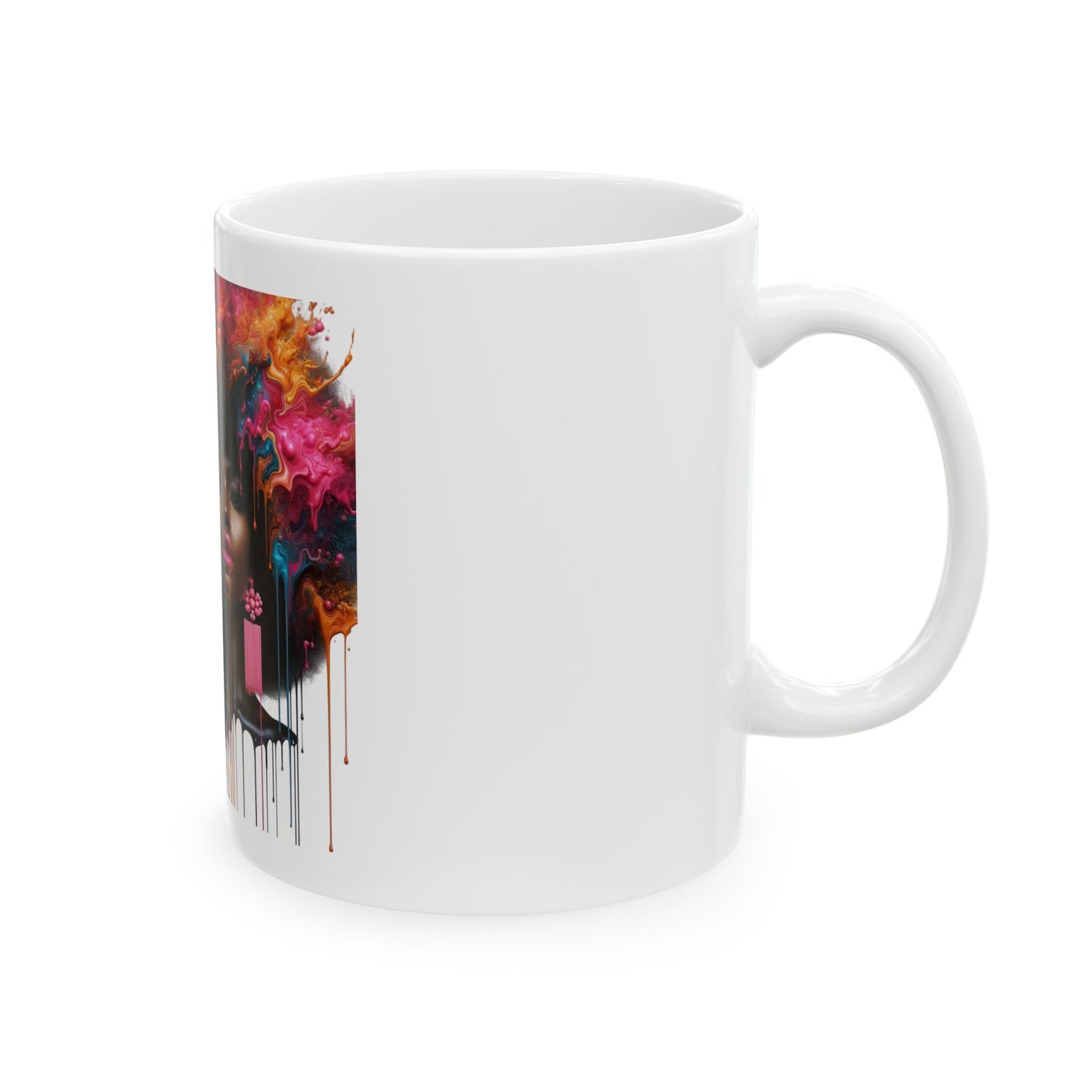 Afro Radiance Ceramic Mug, 11oz